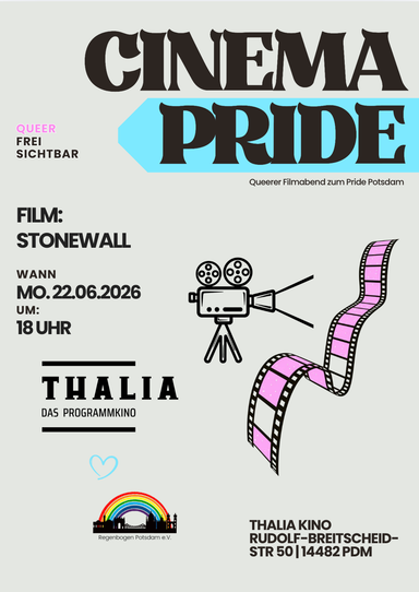 Cinema Pride - After Stonewall Film am 22 Juni 2026 im Thalia Programmkino.